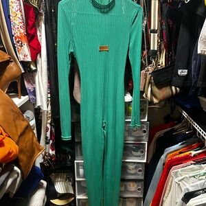 Chic Teal Long Sleeve Dress